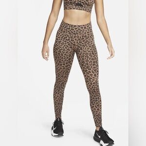 Nike Brown Leopard Print Women's Leggings